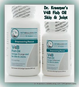 Dr. Kraemer’s Fish Oil Omega 3 & Omega 6 (V4B Skin & Joints) In Bulldogs