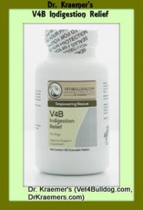 Dr. Kraemer’s V4B indigestion relief supplement for IBD