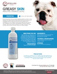 V4B Oily Skin Medicated Shampoo For Bulldogs and French Bulldogs