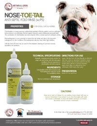 V4B Skin Fold Antiseptic Rinse for Bulldogs and French Bulldogs