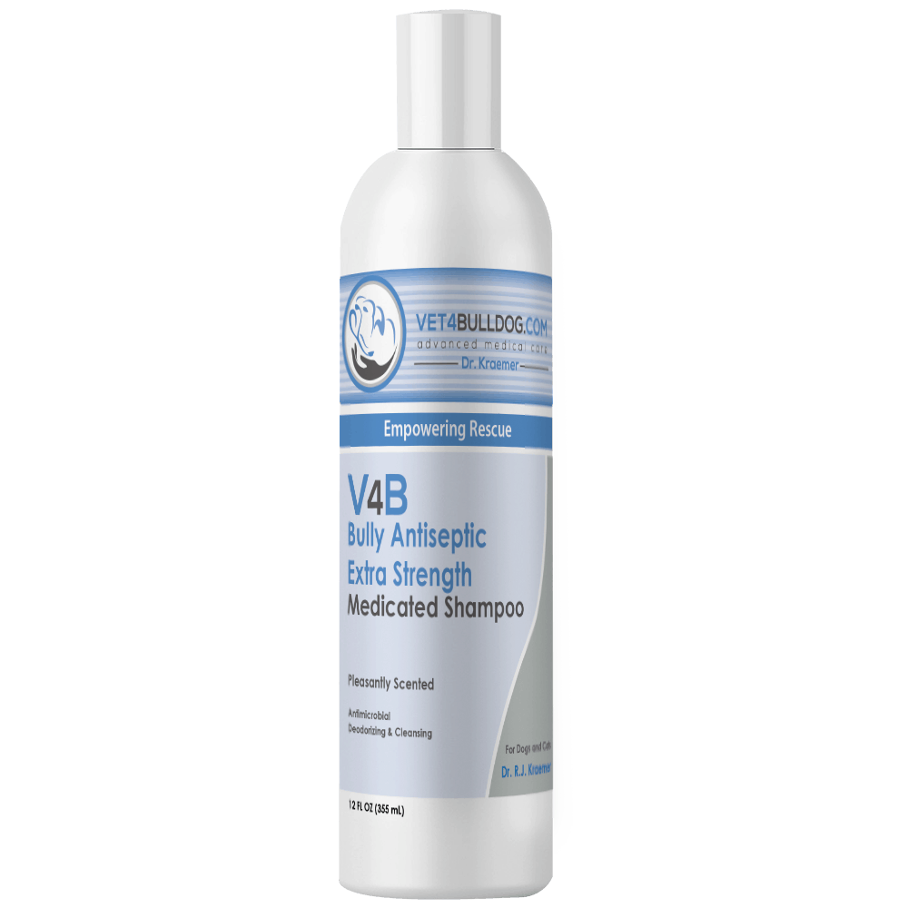 V4B Antiseptic Medicated Shampoo for Bulldogs and French Bulldogs