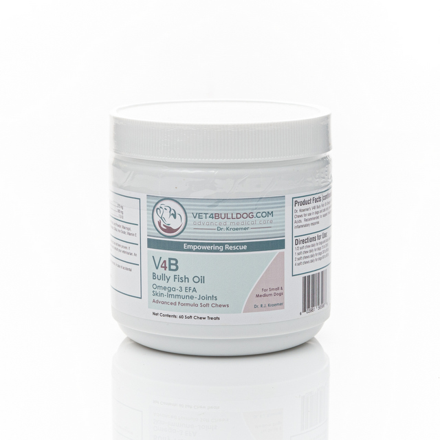 V4B Fish Oil Soft Chew for Bulldogs and French Bulldogs