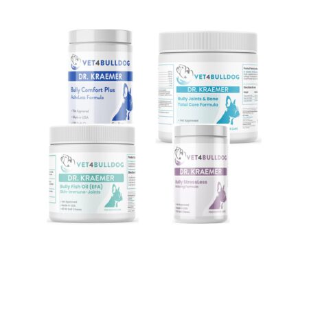 Bully Back and Nerve Ultimate Bundle under 59 lb with 2026 Vet4Bulldog product labels