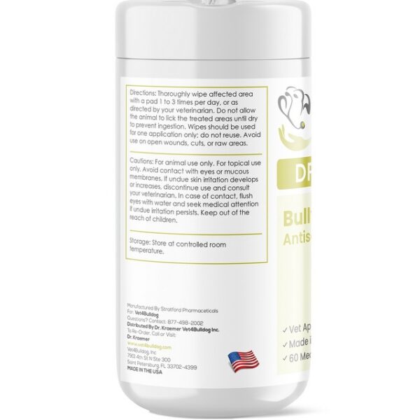 Bulldog Antiseptic Wrinkles XL Wipes Directions