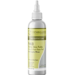 V4B Skin Fold Antiseptic Rinse for Bulldogs and French Bulldogs