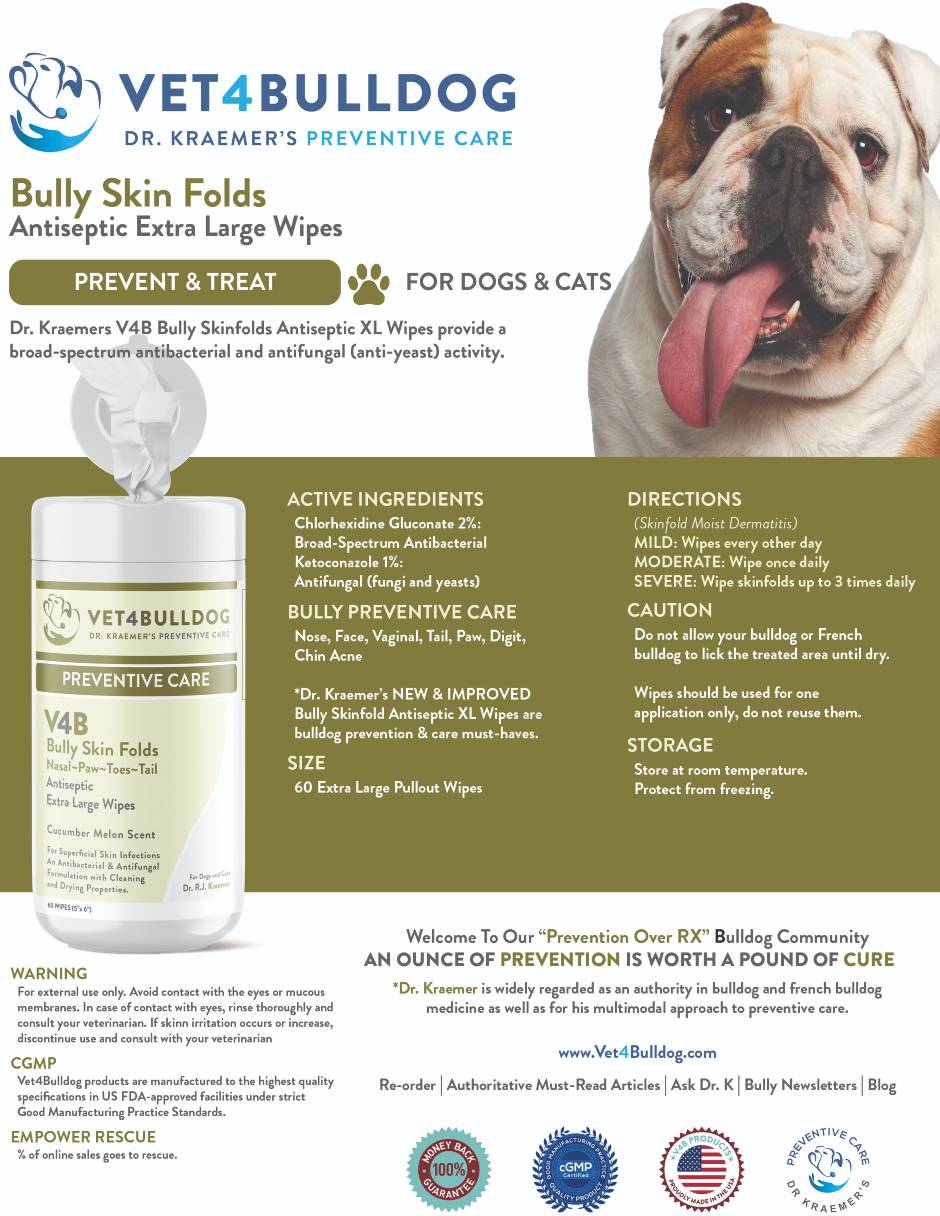 English bulldog hotsell face wipes