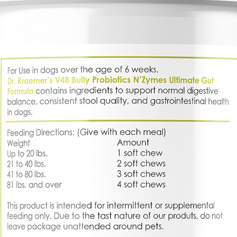 bulldog and Fr. Bulldog Probiotics and Enzymes supplement dosage