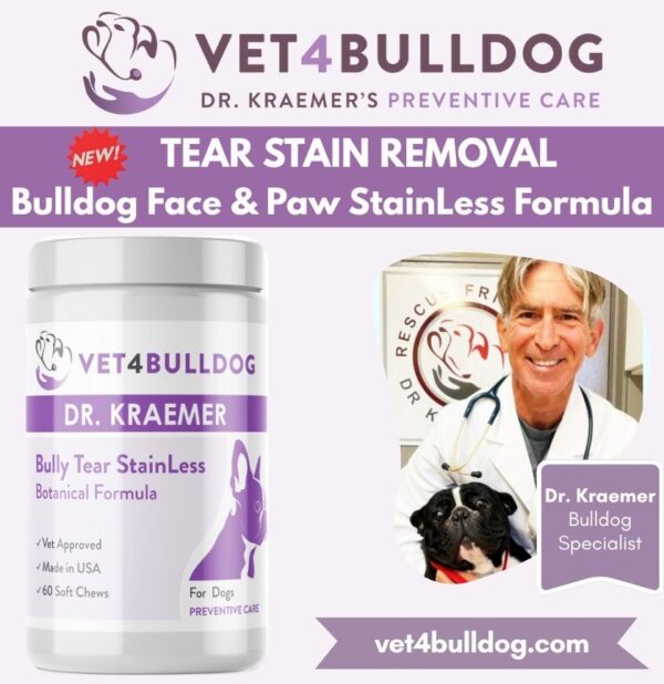 bulldog and French Bulldog Tear Stain Supplement