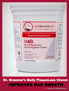 Answer for English Bulldog Bad Breath dental chews