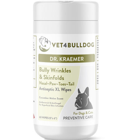 bulldog wrinkles Antiseptic XL Wipes