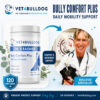 Dr. Kraemer, bulldog specialist, with V4B Bully Comfort Plus AcheLess Formula