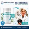 Dr. Kraemer, bulldog specialist, with V4B Bully Fish Oil EFA, 90 soft chews