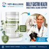 Dr. Kraemer, bulldog specialist, with V4B Bully Gastro Health ScootEase Formula
