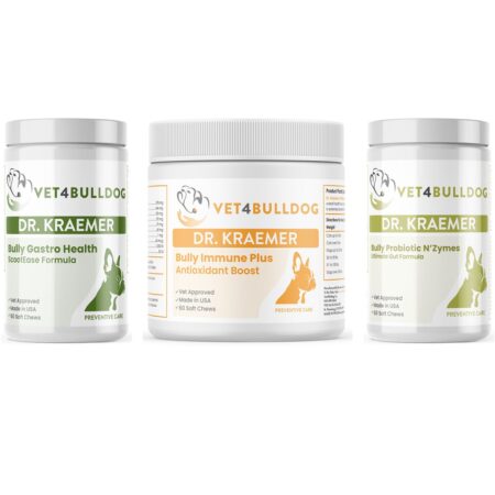 Bully Gastrointestinal Health Essential Bundle with current 2026 Vet4Bulldog product labels