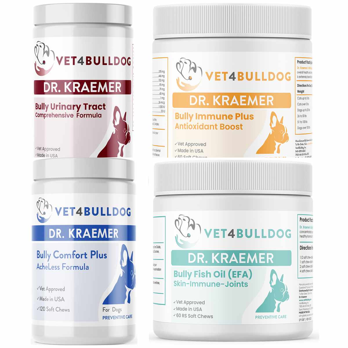 Bully Urinary Tract Health ULTIMATE Bundle with current 2026 Vet4Bulldog product labels