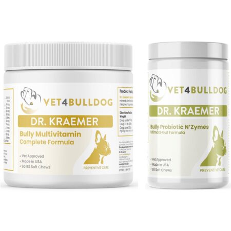 Bully Probiotics Gut Health Core Bundle with optimized 2026 Vet4Bulldog product images