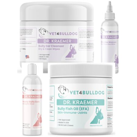 Yeasty Bully Ears Antiseptic ULTIMATE Bundle with optimized 2026 Vet4Bulldog product images