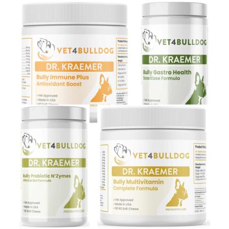 Bully Gastrointestinal-Health ULTIMATE Bundle with current 2026 Vet4Bulldog product labels
