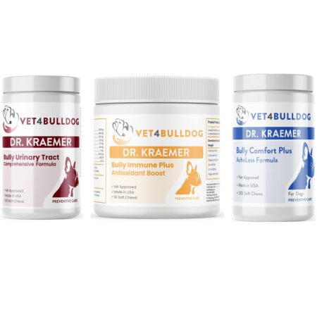 Bully Urinary Tract Health Essential Bundle with current 2026 Vet4Bulldog product labels