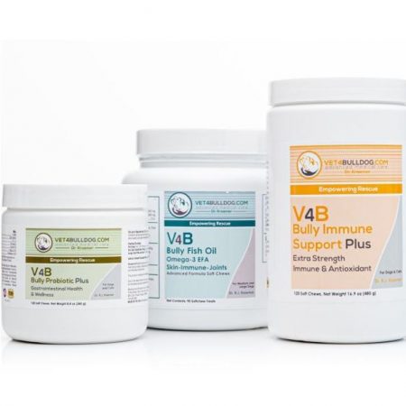 V4B Bulldog and French Bulldog Immune Boost Essential Bundle