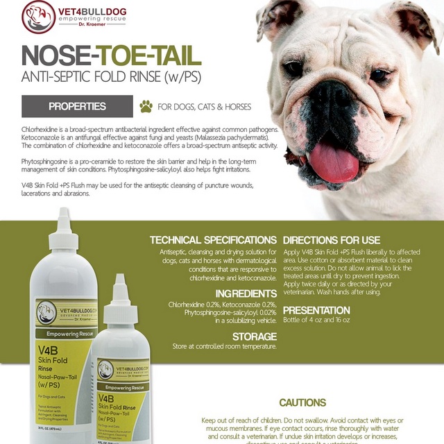 English Bulldog Dry Paw Cleaner