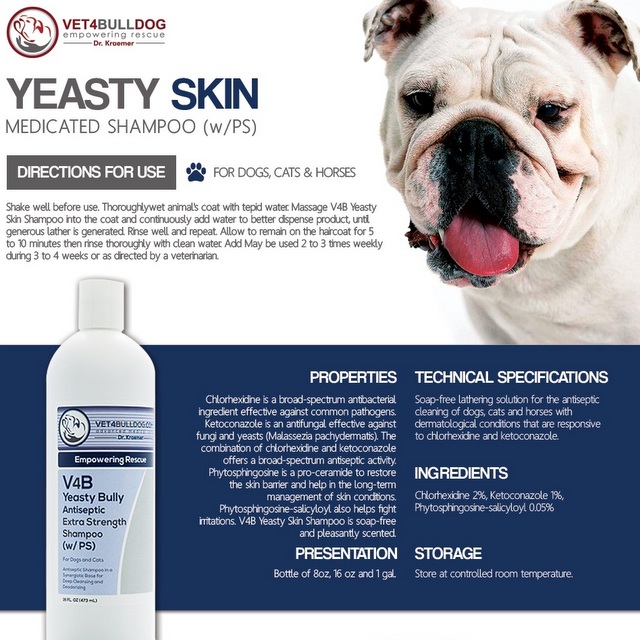 Shampoo for dogs shop with yeasty skin