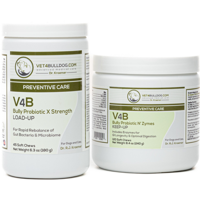 V4B Bulldog and French Bulldog Probiotics Essential Bundle