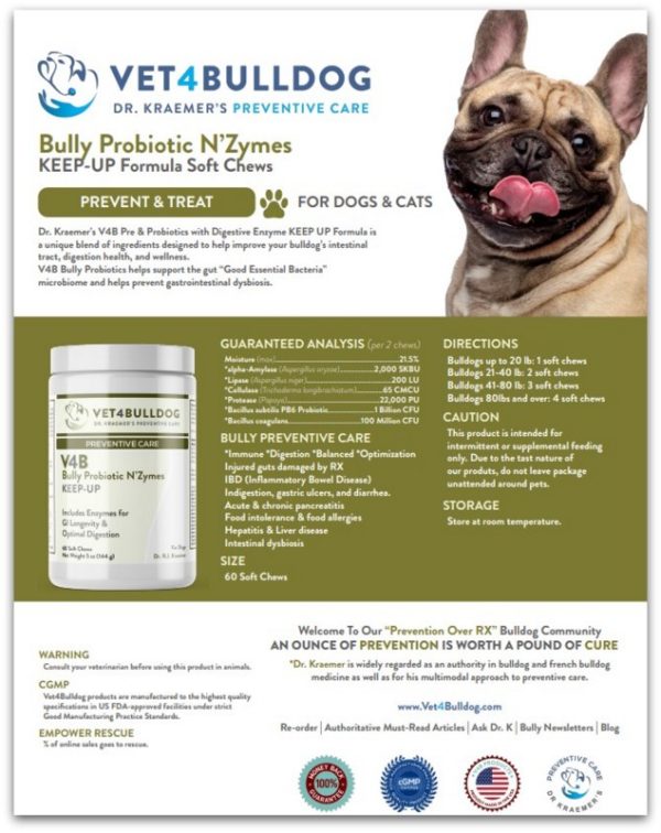 probiotics for french bulldog megaesophagus and GERD