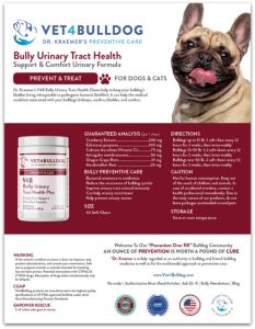 Fr. Bulldog V4B Urinary Support Handout