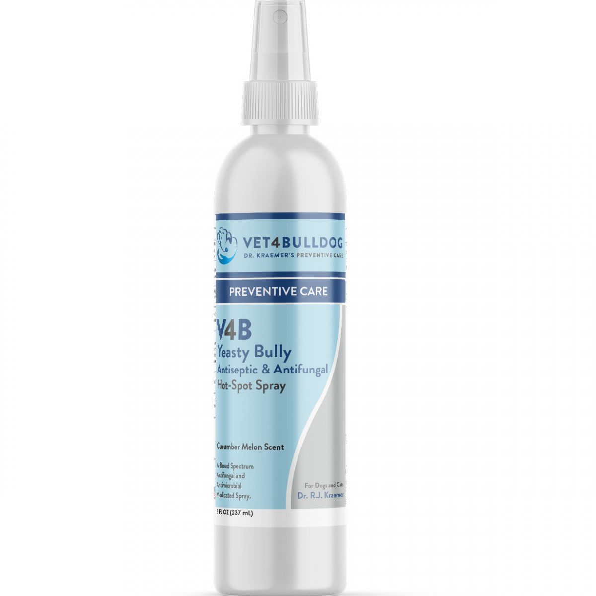 Yeasty Bully Medicated Antiseptic HOT SPOT Spray for Bulldogs