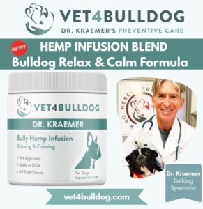 bulldog and French Bulldog hemp relax Supplement