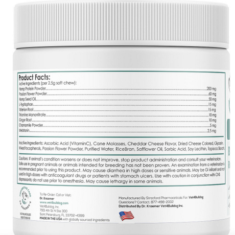 bulldog hemp calm and relax ingredients