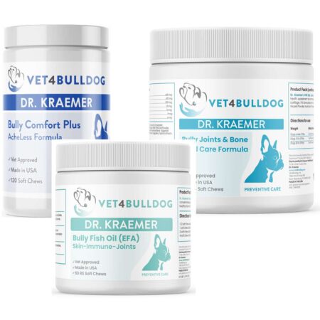 Bully Back and Nerve Essential Value Bundle under 59lb with optimized 2026 Vet4Bulldog product images