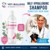 Dr. Kraemer’s Bully Hypoallergenic Shampoo — pleasantly scented, sensitive skin care