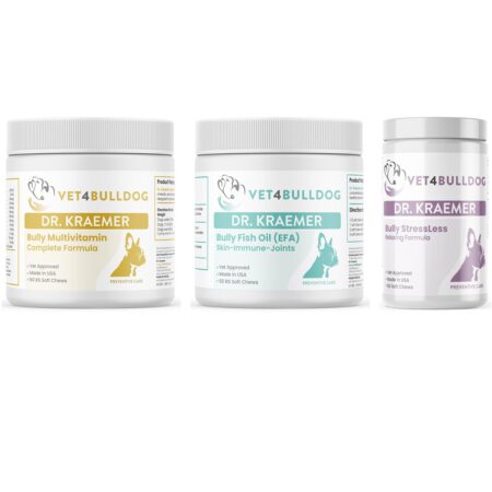 Bully Heart and Blood Essential Care Bundle with current 2026 Vet4Bulldog product labels
