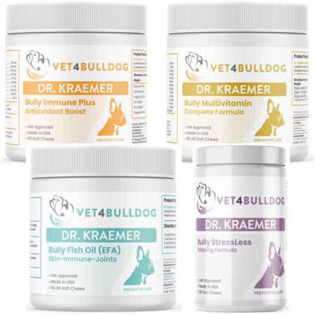 Bully Heart and Blood ULTIMATE Care Bundle with current 2026 Vet4Bulldog product labels