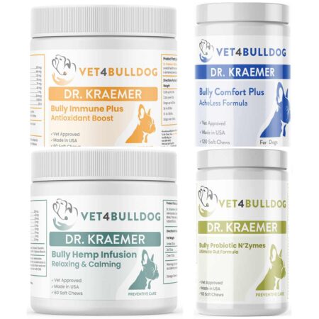 Bully Elongated Soft Palate ULTIMATE Bundle with current 2026 Vet4Bulldog product labels