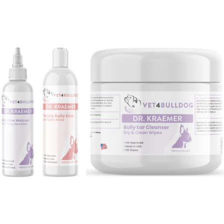 Bully Ear Hematoma Essential Care Bundle with current 2026 Vet4Bulldog product labels