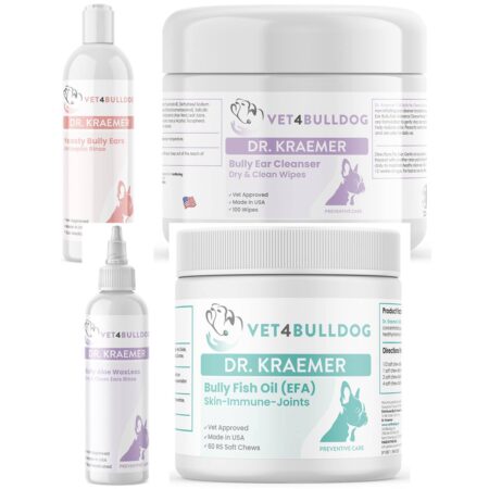 Bully Ear Hematoma ULTIMATE Care Bundle with current 2026 Vet4Bulldog product labels
