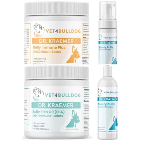 Bully Skin Infection Pyoderma Essential with current 2026 Vet4Bulldog product labels