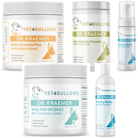 Bully Skin Infection Pyoderma ULTIMATE with current 2026 Vet4Bulldog product labels