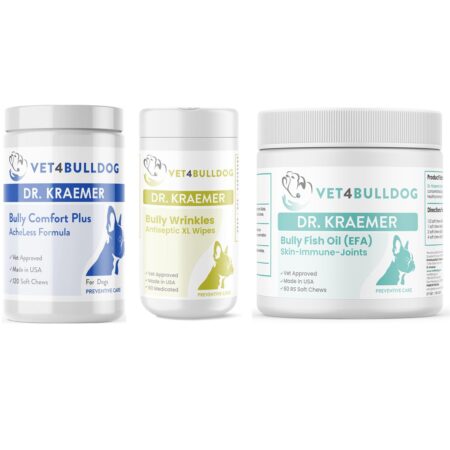 Bully Tail Pocket Basic Care Bundle with current 2026 Vet4Bulldog product labels