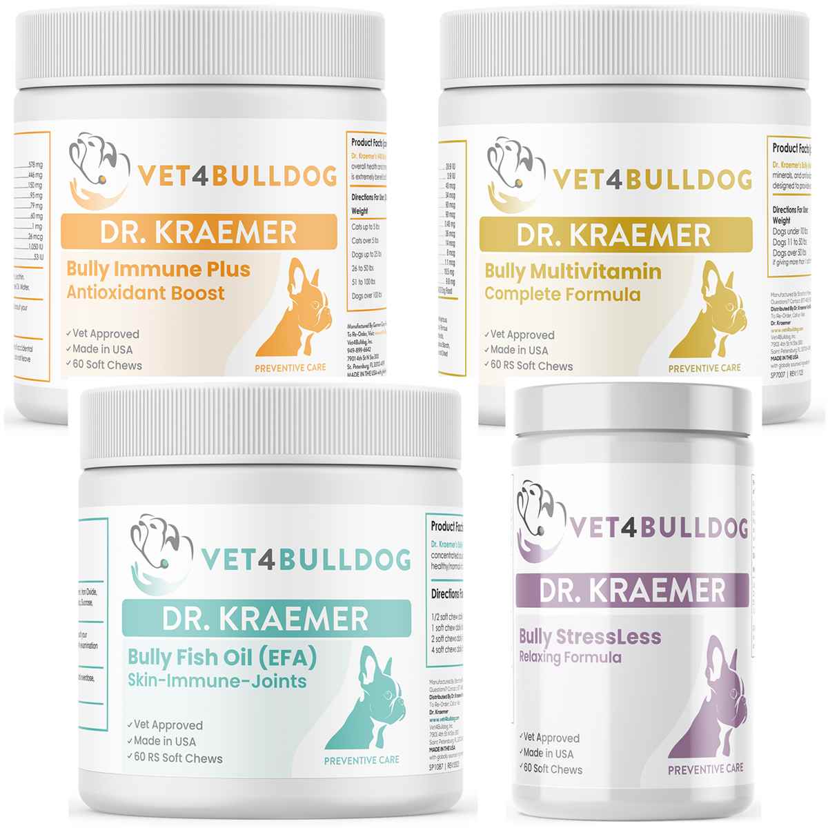 Bully Sleep Apnea ULTIMATE Bundle with current 2026 Vet4Bulldog product labels