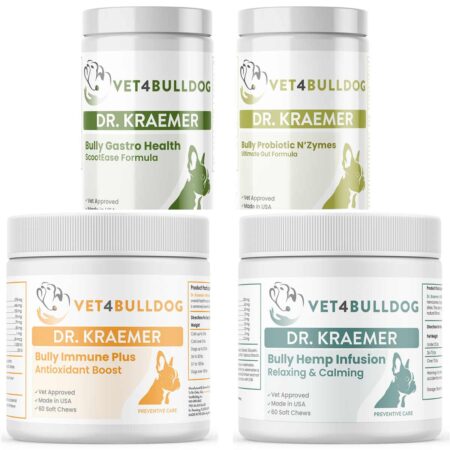Bully Pancreatitis ULTIMATE Bundle with current 2026 Vet4Bulldog product labels