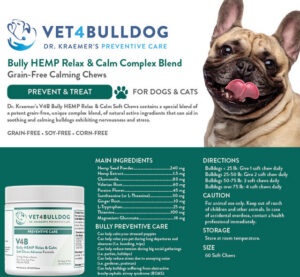 V4B Hemp Relax & Calm - French Bulldog