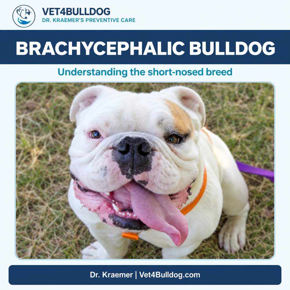 English Bulldog in Dr. Kraemer’s guide to brachycephalic breeds
