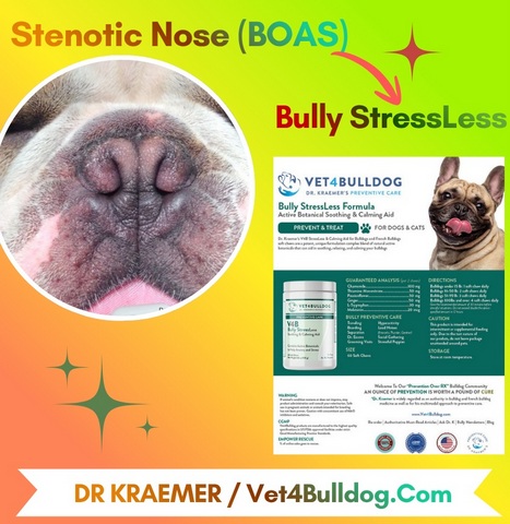 bulldog stenotic nose stressless supplement