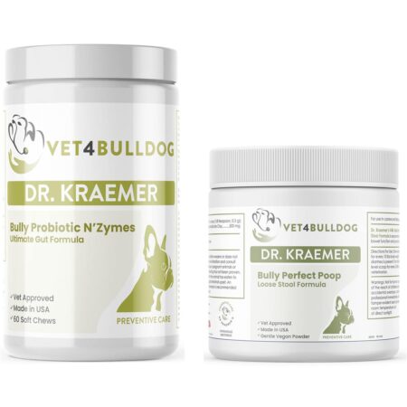 Bully Probiotic and Digestive Vital Bundle with optimized 2026 Vet4Bulldog product images