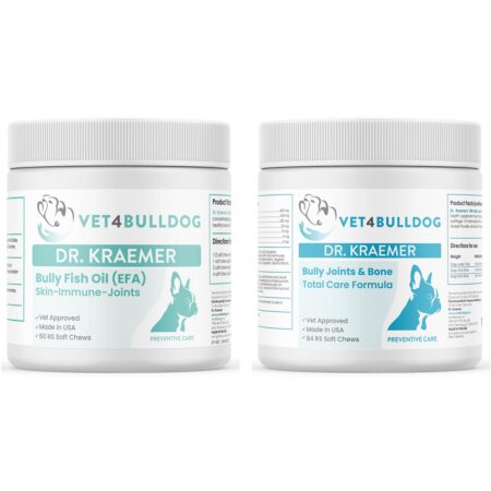 Bully Orthopedics Vital Bundle 59 and Under with current 2026 Vet4Bulldog product labels