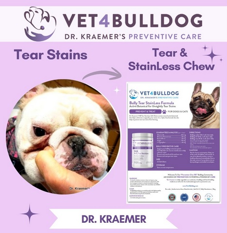 French bulldog tear stain removal supplement
